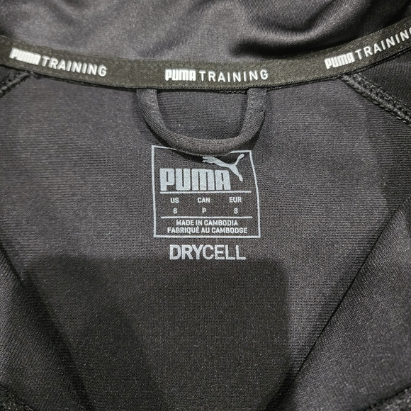 PUMA Womens Track Jacket Black/Maroon Full Zip-Up Size S - Picture 2 of 5